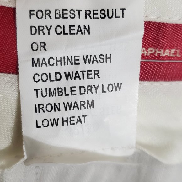 Louis Raphael Men's Dress Pants Size 32W x 30L Beige Cuffed Front Pleated - Picture 11 of 13